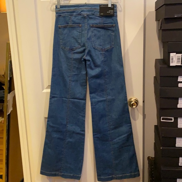 VERONICA BEARD Ember Wide Leg Jean Powdered Ocean - Picture 6 of 12